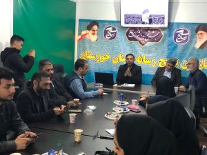 مسئول سازمان بسیج رسانه خوزستان تصریح کرد: یکی از رسالت های اصلی رسانه، تبیین چگونگی شکل گیری انقلاب اسلامی و مقابله با جنگ شناختی و ترکیبی است