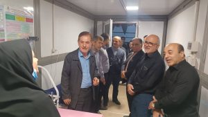 بازدید مدیران درمان و بیمه تامین اجتماعی خوزستان از موکب درمانی شهدای چذابه