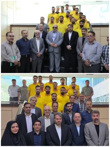 مراسم بدرقه تیم فوتبال نیشکر امیرکبیر به رقابت‌های جهانی شرکت‌ها برگزار شد