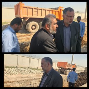 بازدید نماینده مجلس شورای اسلامی از پروژههای فاضلاب شهرستان کارون