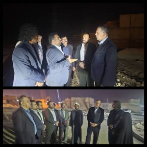 بازدید شبانه سید محسن موسوی زاده از روستای ام البنین شهرستان کارون/ توسعه شبکه آبرسانی، برق و روشنایی