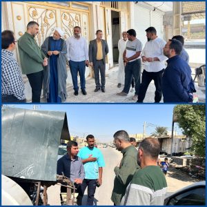 حضور میدانی مدیرعامل شرکت آب و فاضلاب اهواز در منطقه گلدشت