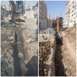 اقدام جهادی شرکت آب و فاضلاب اهواز در راستای اصلاح خطوط ریزشی شبکه فاضلاب اهواز