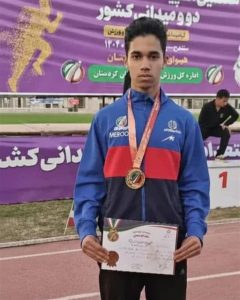 درخشش ورزشكار اروندانی در المپیاد استعدادهای برتر كشور/ طلای دوی ۱۰۰ متر المپیاد استعدادهای برتر كشور به محمد عیسی‌زاده دریس رسید