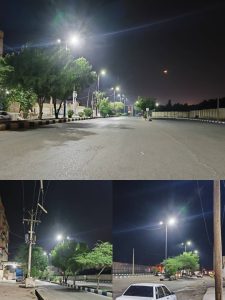 پروژه روشنایی معابر بلوارگلزار شهدا شهرستان شوشتر تکمیل شد