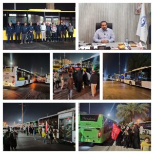 صد روز خدمت رایگان ناوگان سازمان اتوبوسرانی اهواز