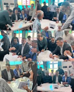 برگزاری میز خدمت شرکت آب و فاضلاب اهواز در مصلی نماز جمعه